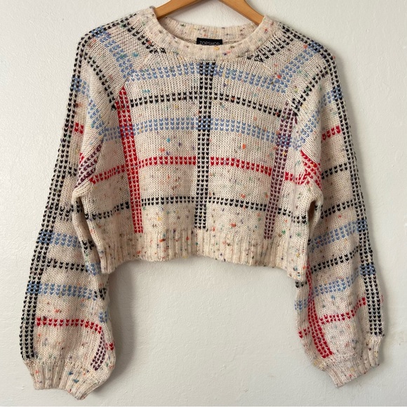 Topshop Check Pattern Sweater - Picture 6 of 14